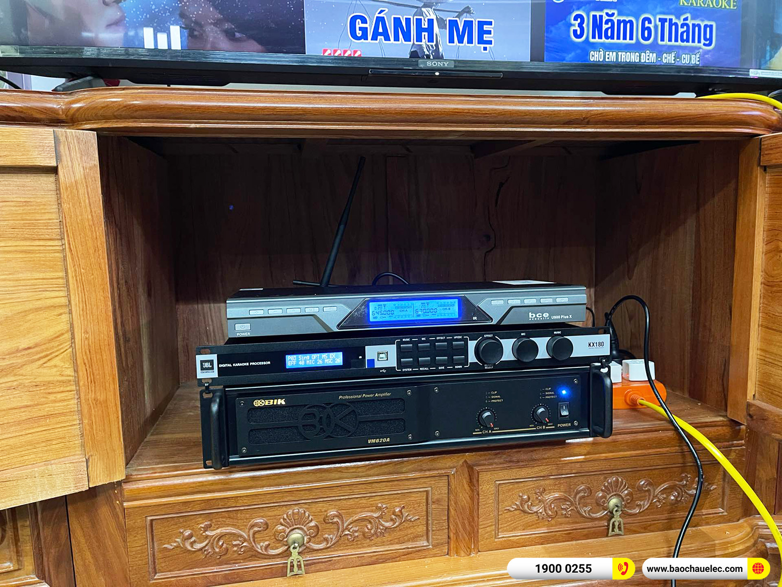 Lắp đặt dàn karaoke JBL gần 52tr cho anh Hùng tại Hà Nội