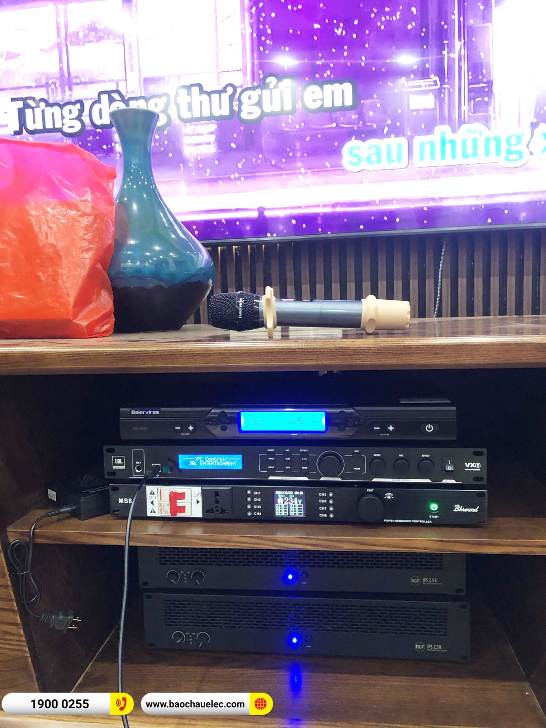 Lắp đặt d&agrave;n karaoke RCF hơn 171tr cho anh H&ugrave;ng tại H&agrave; Nội