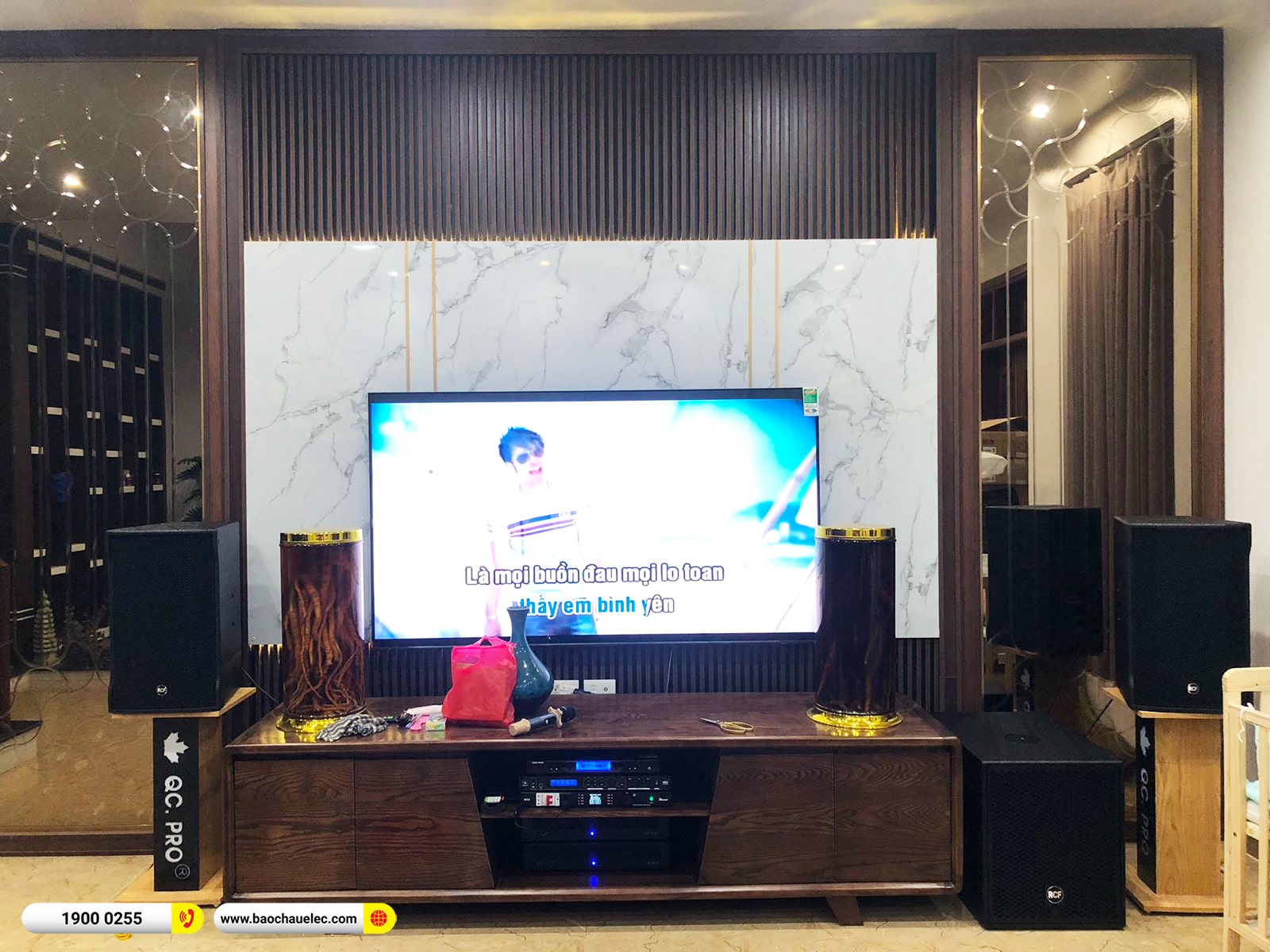 Lắp đặt d&agrave;n karaoke RCF hơn 171tr cho anh H&ugrave;ng tại H&agrave; Nội