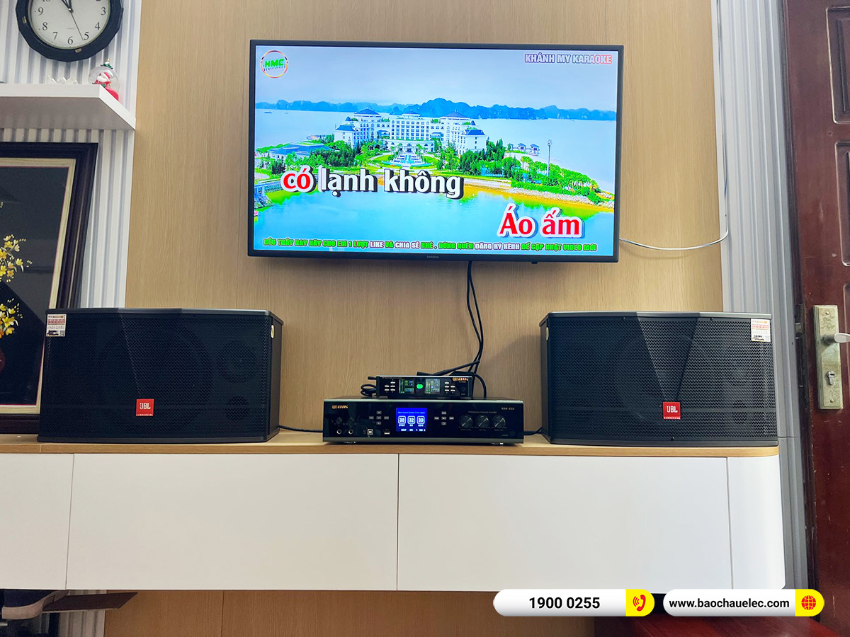 Lắp đặt d&agrave;n karaoke JBL hơn 29tr cho anh H&ugrave;ng tại H&agrave; Nội 
