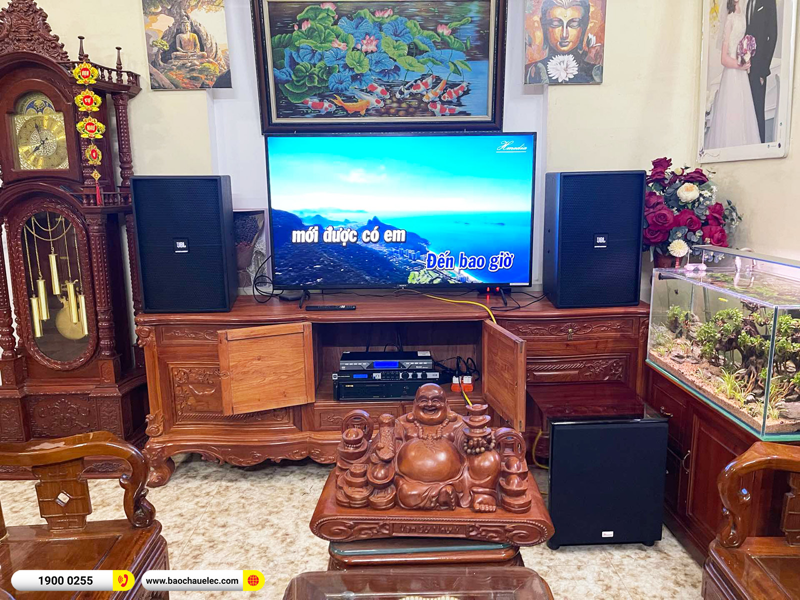 Lắp đặt dàn karaoke JBL gần 52tr cho anh Hùng tại Hà Nội