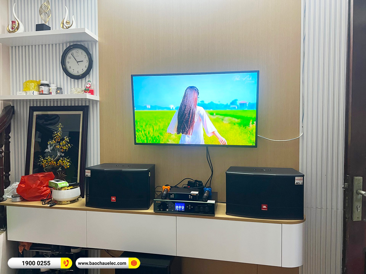 Lắp đặt d&agrave;n karaoke JBL hơn 29tr cho anh H&ugrave;ng tại H&agrave; Nội 
