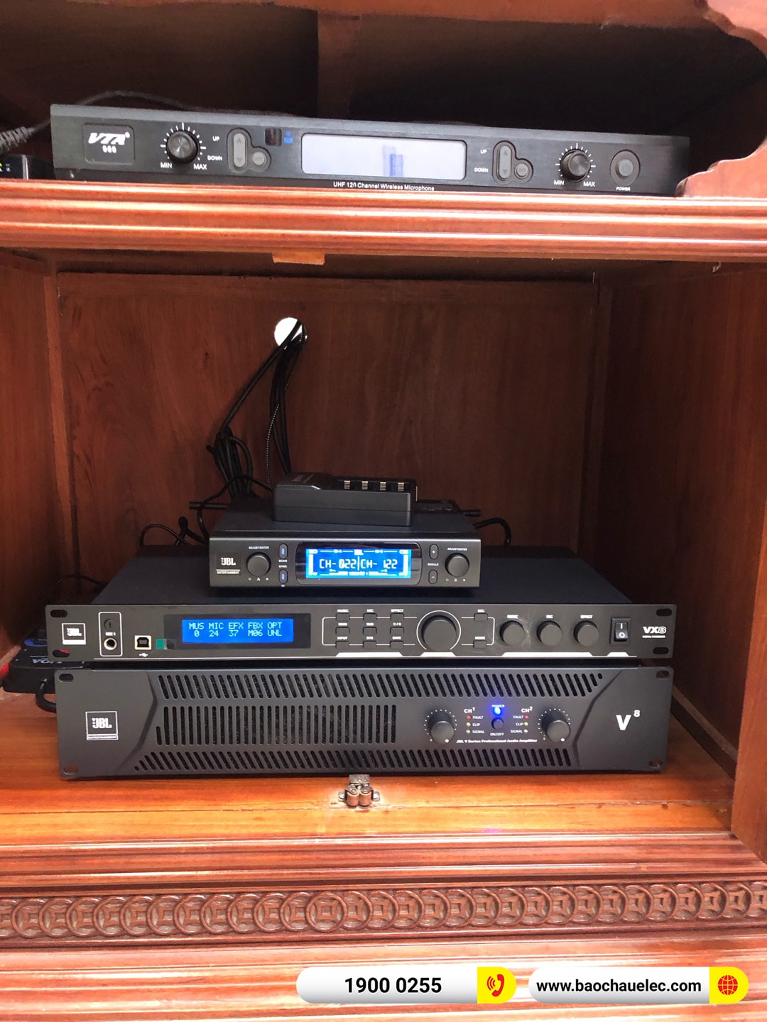 Lắp đặt d&agrave;n karaoke JBL hơn 61tr cho anh Kh&aacute;nh tại H&agrave; Nội