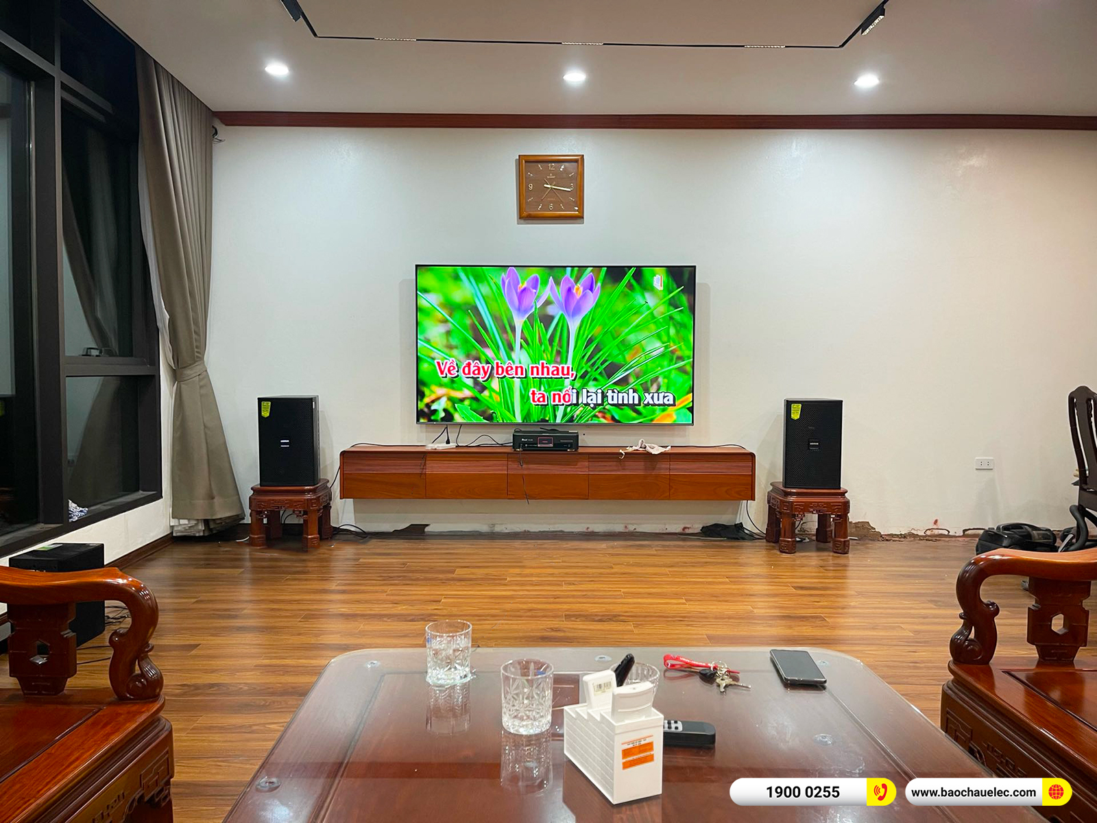 Lắp đặt d&agrave;n karaoke Domus gần 24tr cho anh Kh&aacute;nh tại H&agrave; Nội 