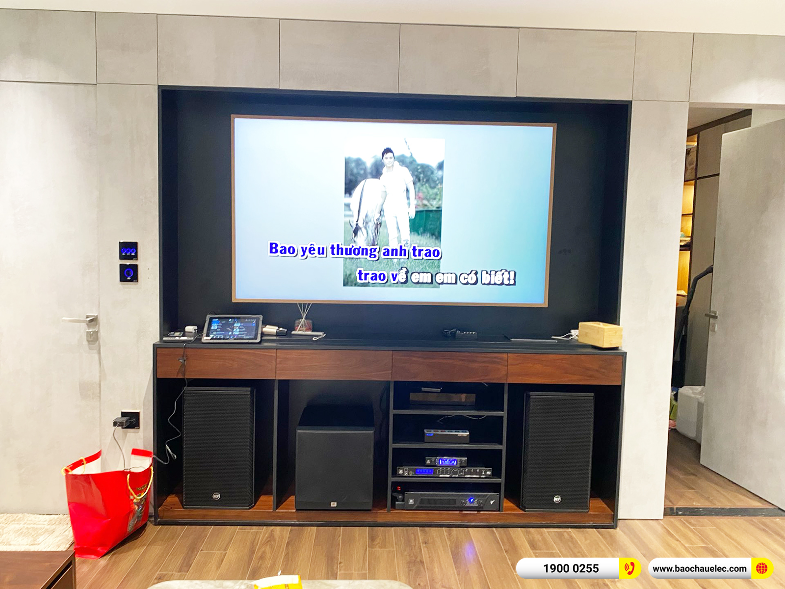 Lắp đặt d&agrave;n karaoke RCF gần 98tr cho anh Ki&ecirc;n tại H&agrave; Nội