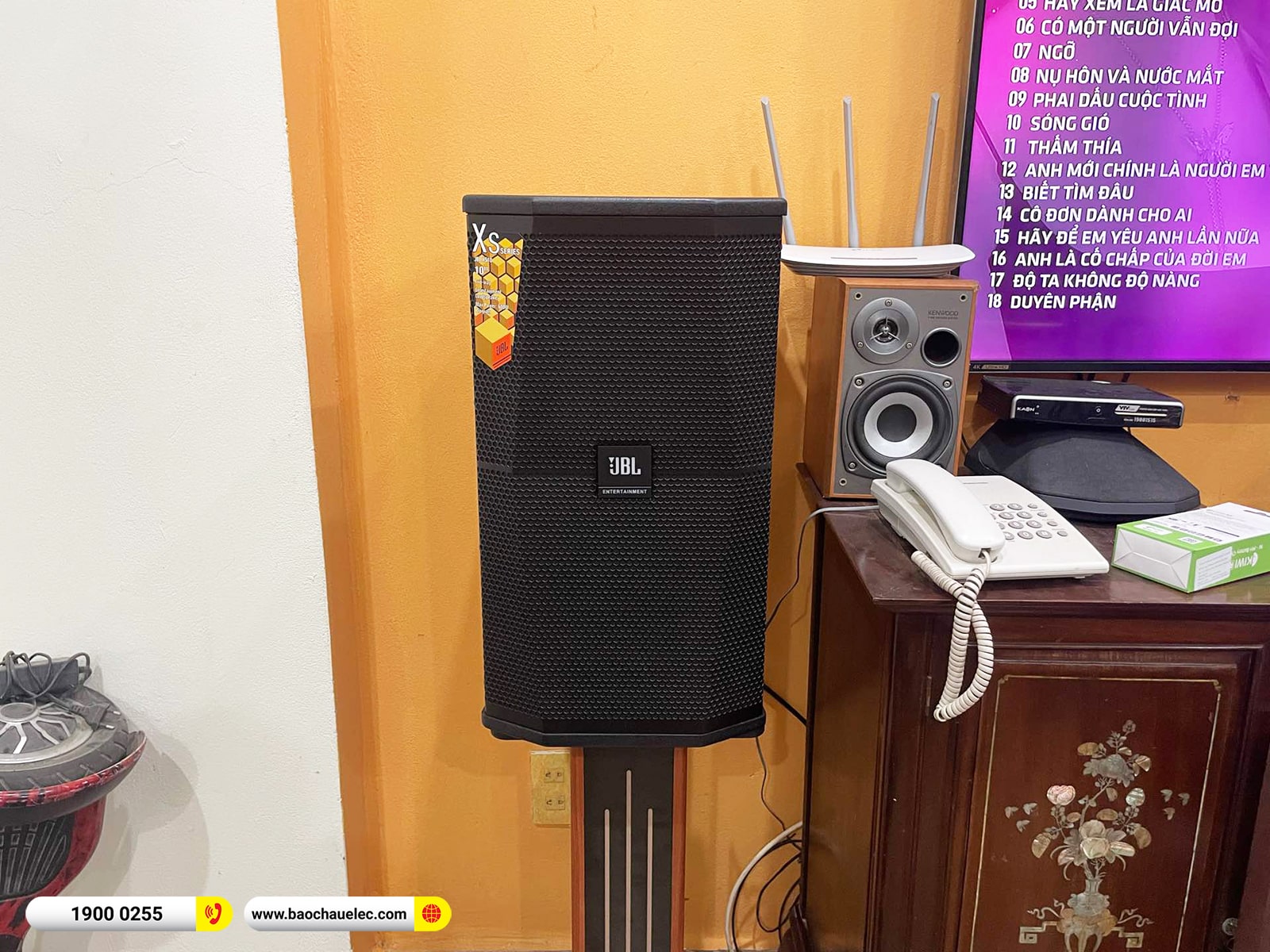 Lắp đặt d&agrave;n karaoke JBL hơn 66tr cho anh Long tại H&agrave; Nội 