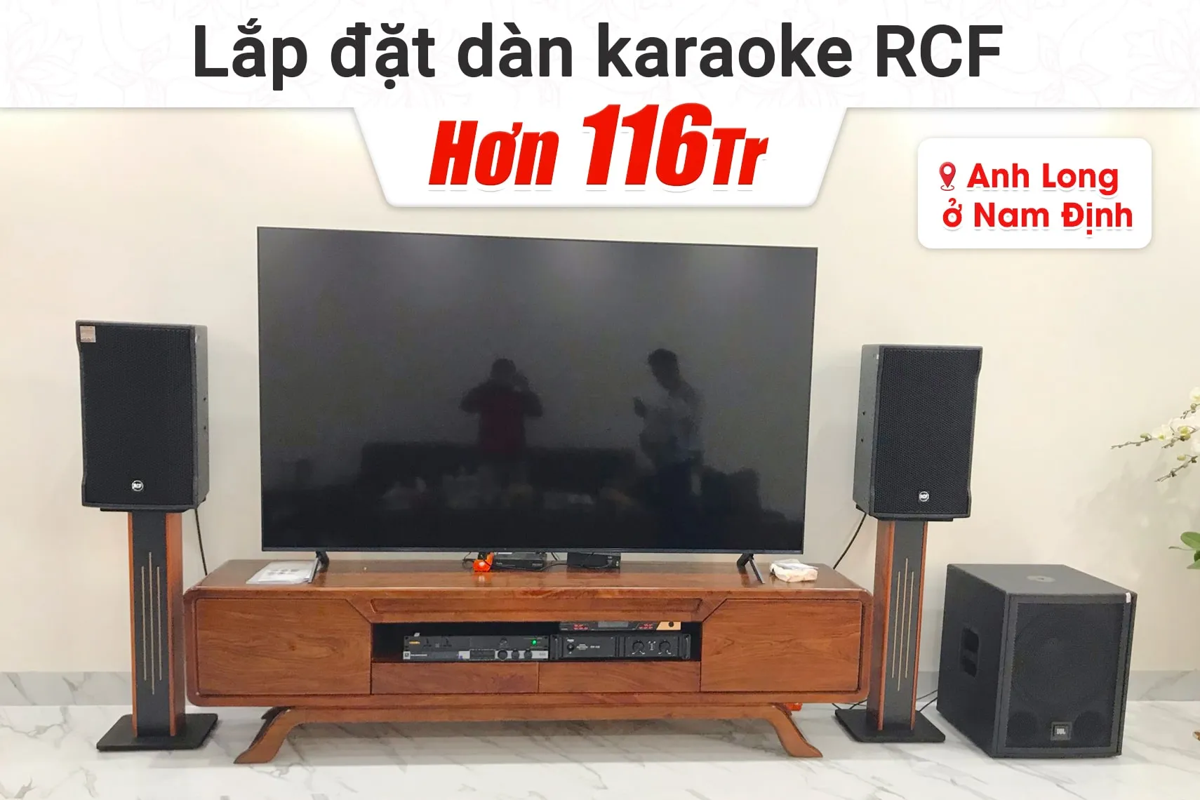 Dàn karaoke gia đình anh Long tại Nam Định