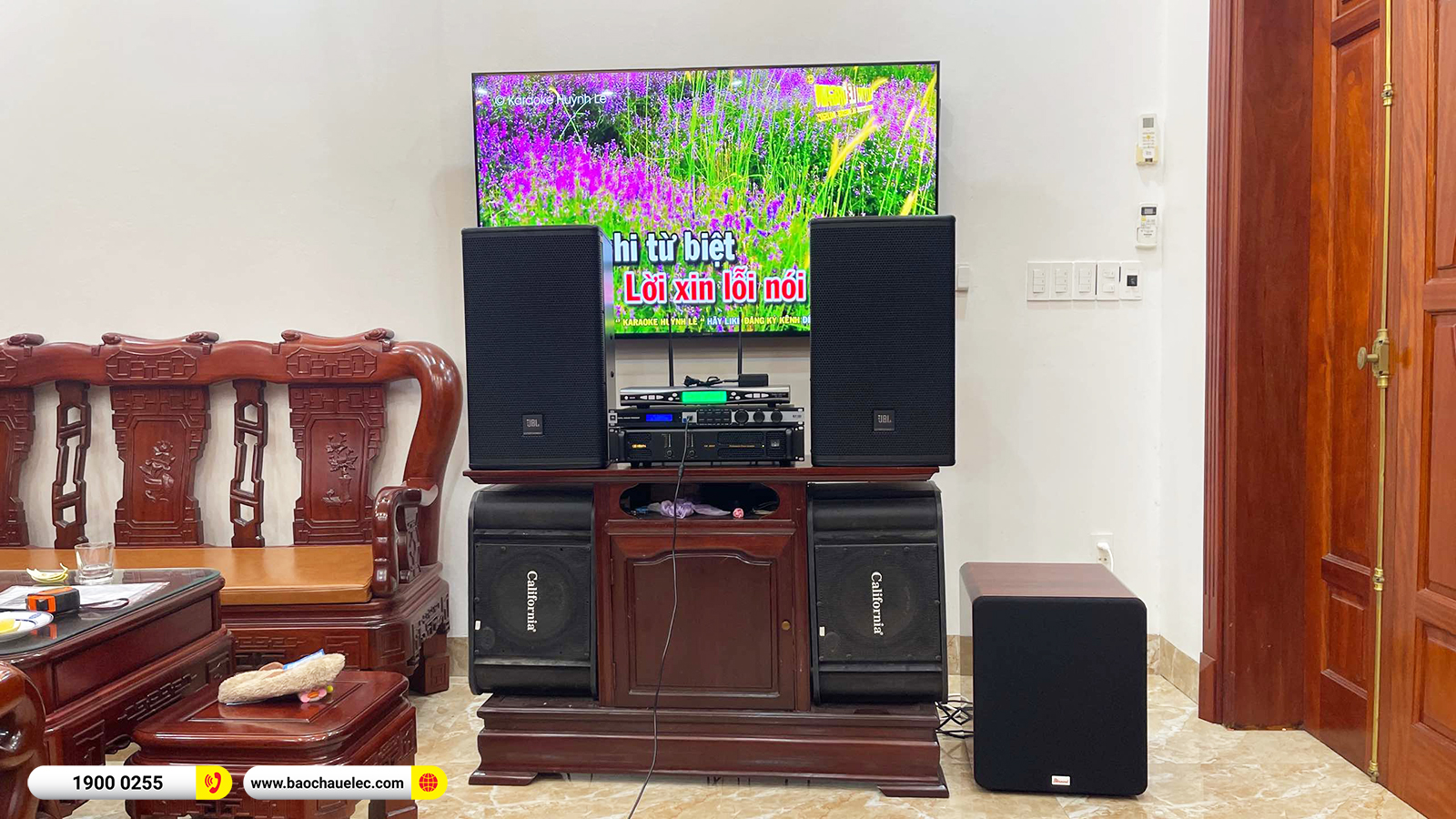 Lắp đặt d&agrave;n karaoke JBL gần 52tr cho anh Mạnh tại H&agrave; Nội