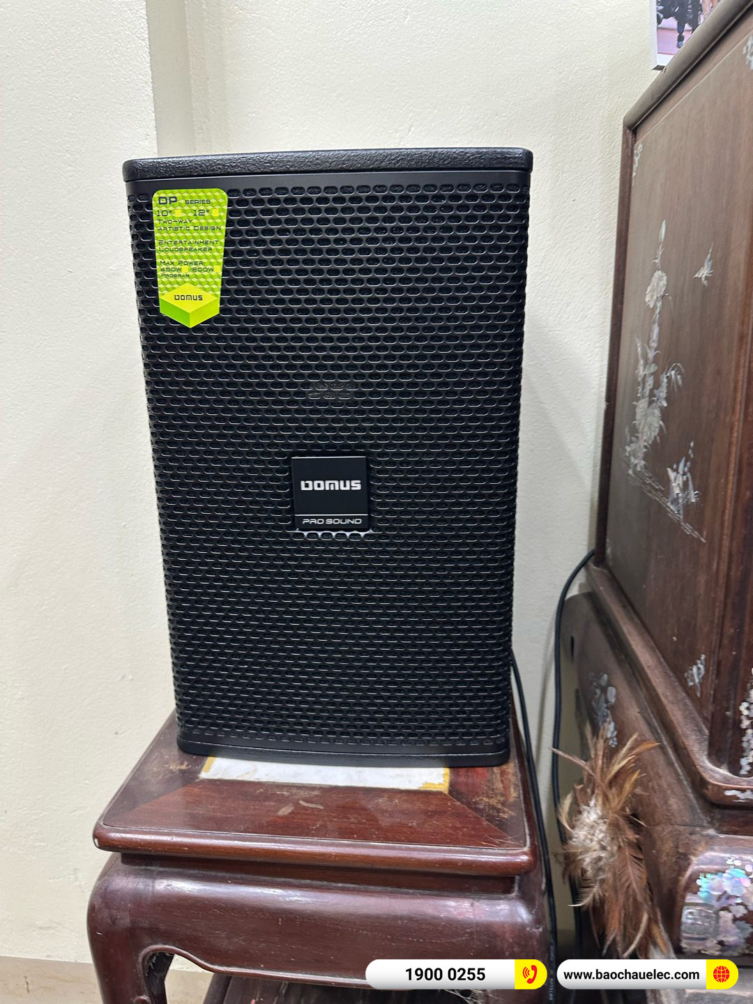 Lắp đặt d&agrave;n karaoke Domus hơn 22tr cho anh Qu&acirc;n tại H&agrave; Nội 