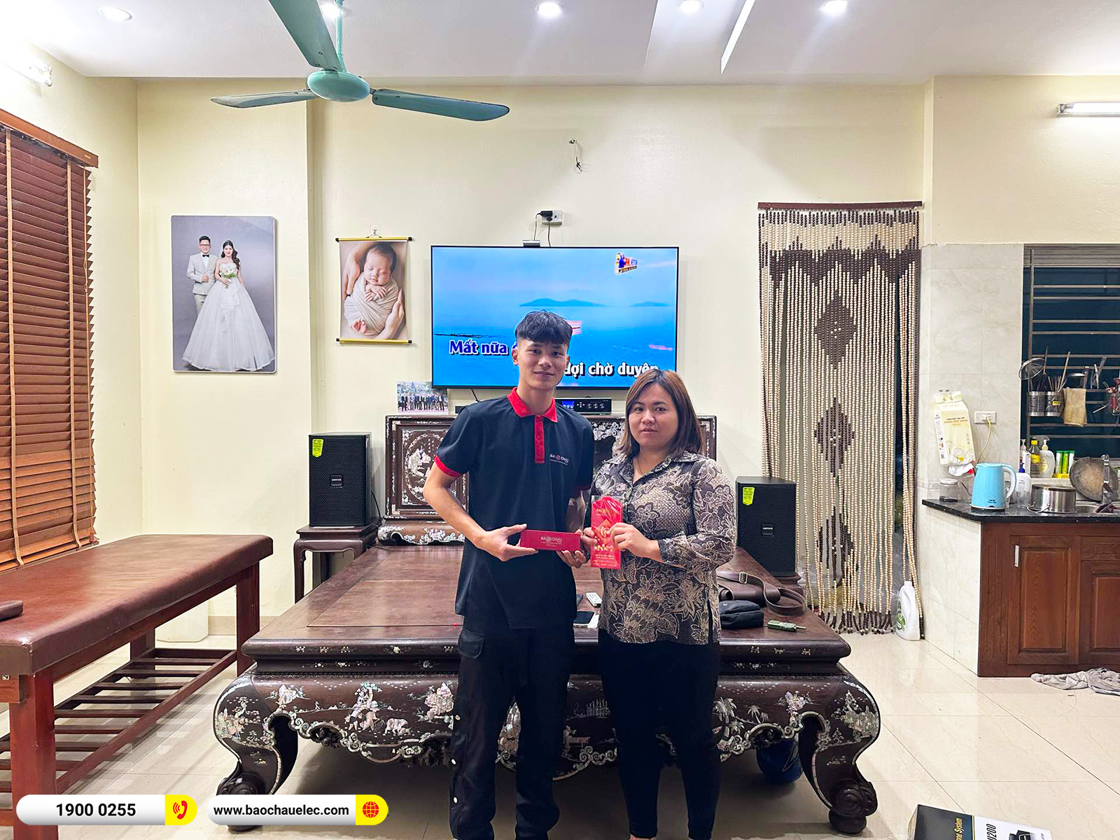Lắp đặt d&agrave;n karaoke Domus hơn 22tr cho anh Qu&acirc;n tại H&agrave; Nội 