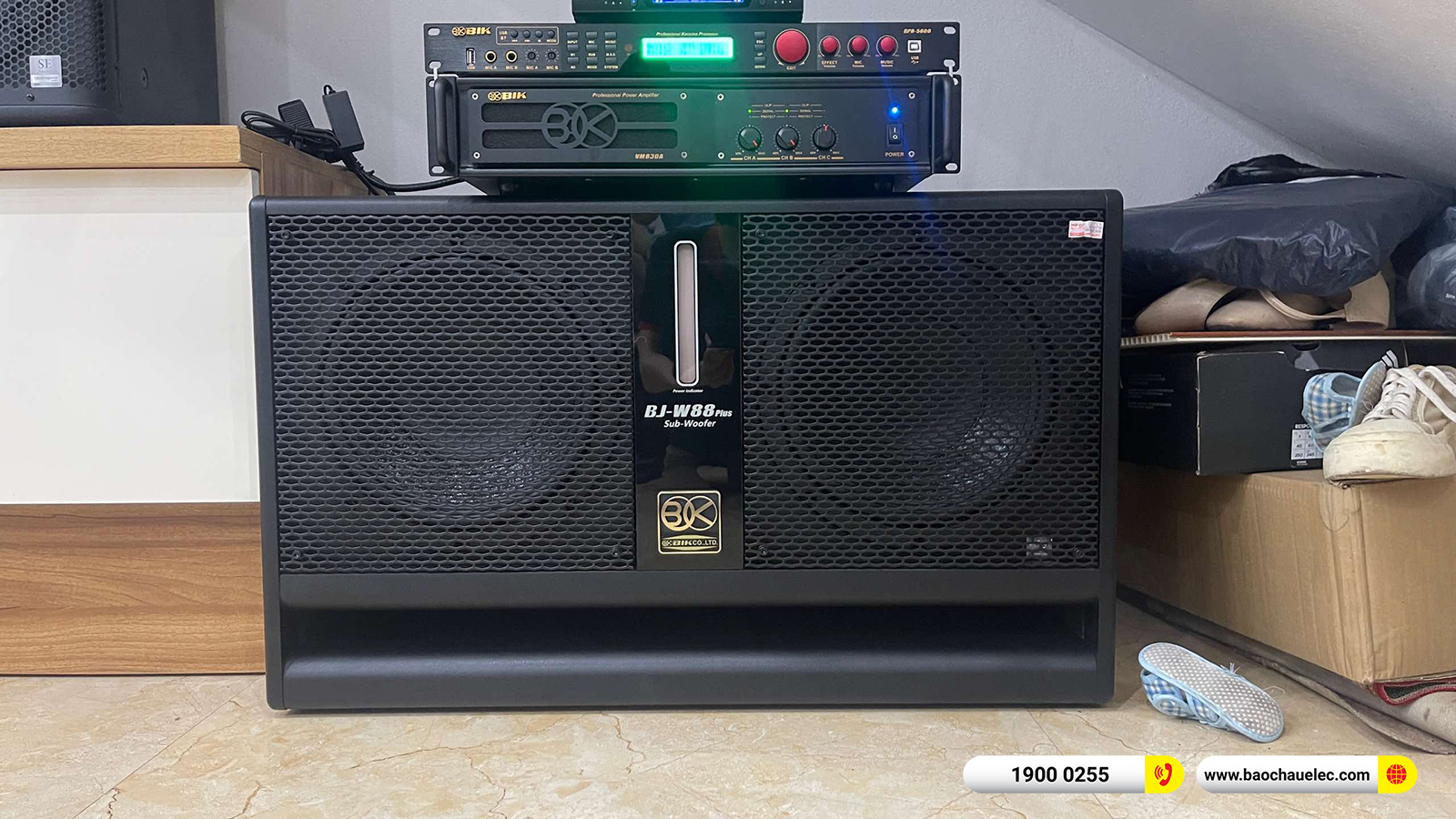 Lắp đặt d&agrave;n karaoke BMB hơn 65tr cho anh Qu&yacute; tại H&agrave; Nội