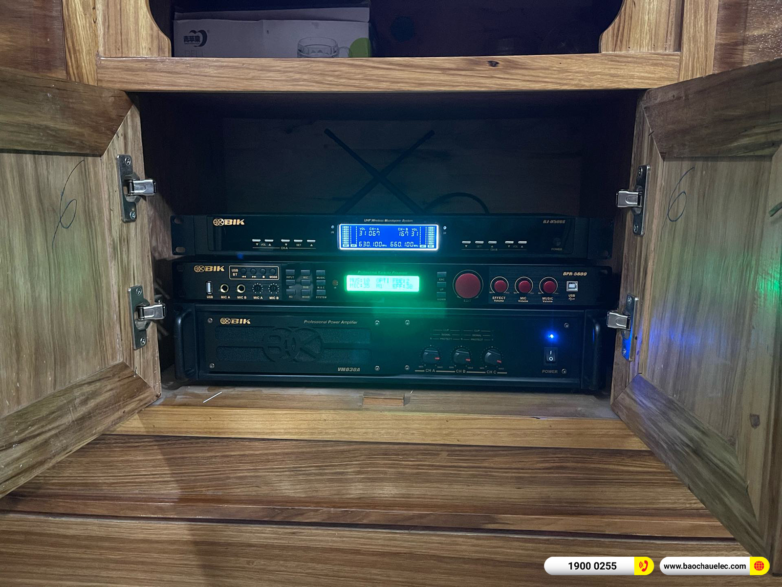 Lắp đặt d&agrave;n karaoke BIK hơn 46tr cho anh S&aacute;ng tại H&agrave; Nội 