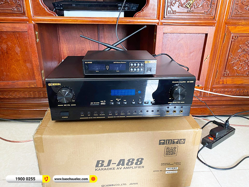 Lắp đặt d&agrave;n karaoke BIK gần 20tr cho anh Thanh tại Th&aacute;i B&igrave;nh