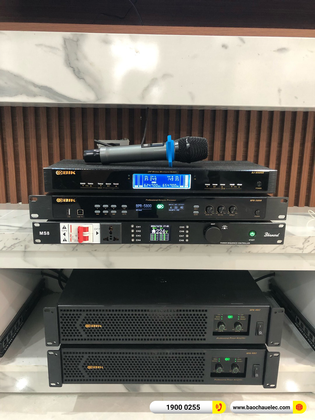 Lắp đặt d&agrave;n karaoke BIK hơn 59tr cho anh Th&agrave;nh tại H&agrave; Nội