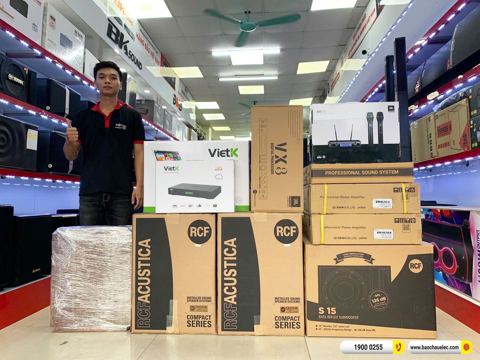 Lắp đặt d&agrave;n karaoke RCF hơn 158tr cho anh Trọng tại Bắc Ninh 