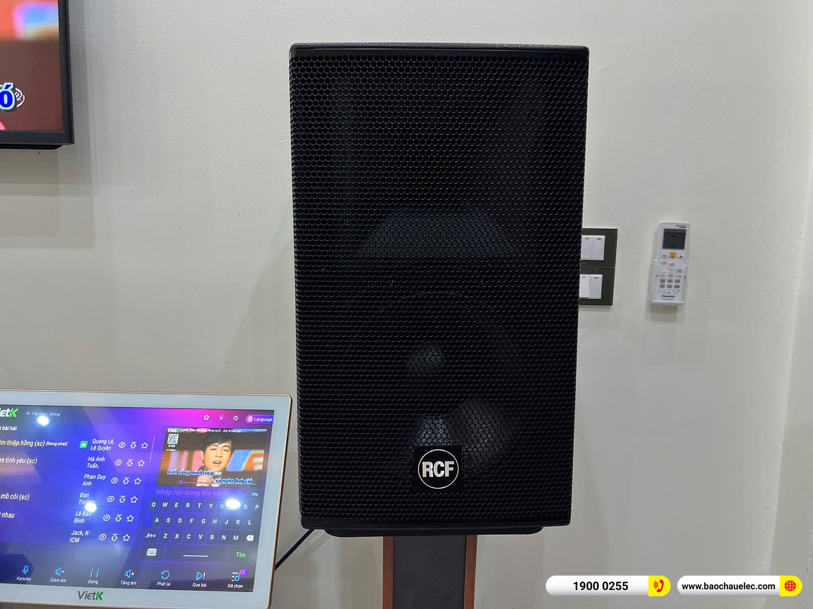 Lắp đặt d&agrave;n karaoke RCF hơn 158tr cho anh Trọng tại Bắc Ninh 