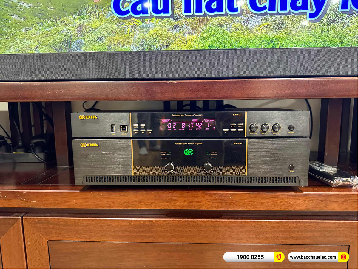 Lắp đặt d&agrave;n karaoke BIK hơn 42tr cho anh Trung tại H&agrave; Nội 