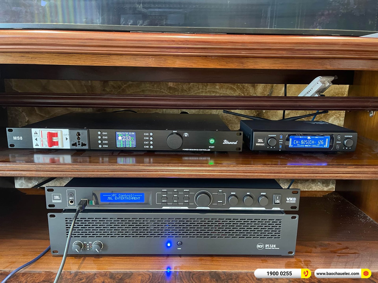 Lắp đặt d&agrave;n karaoke RCF hơn 235tr cho anh Tuấn tại H&agrave; Nội