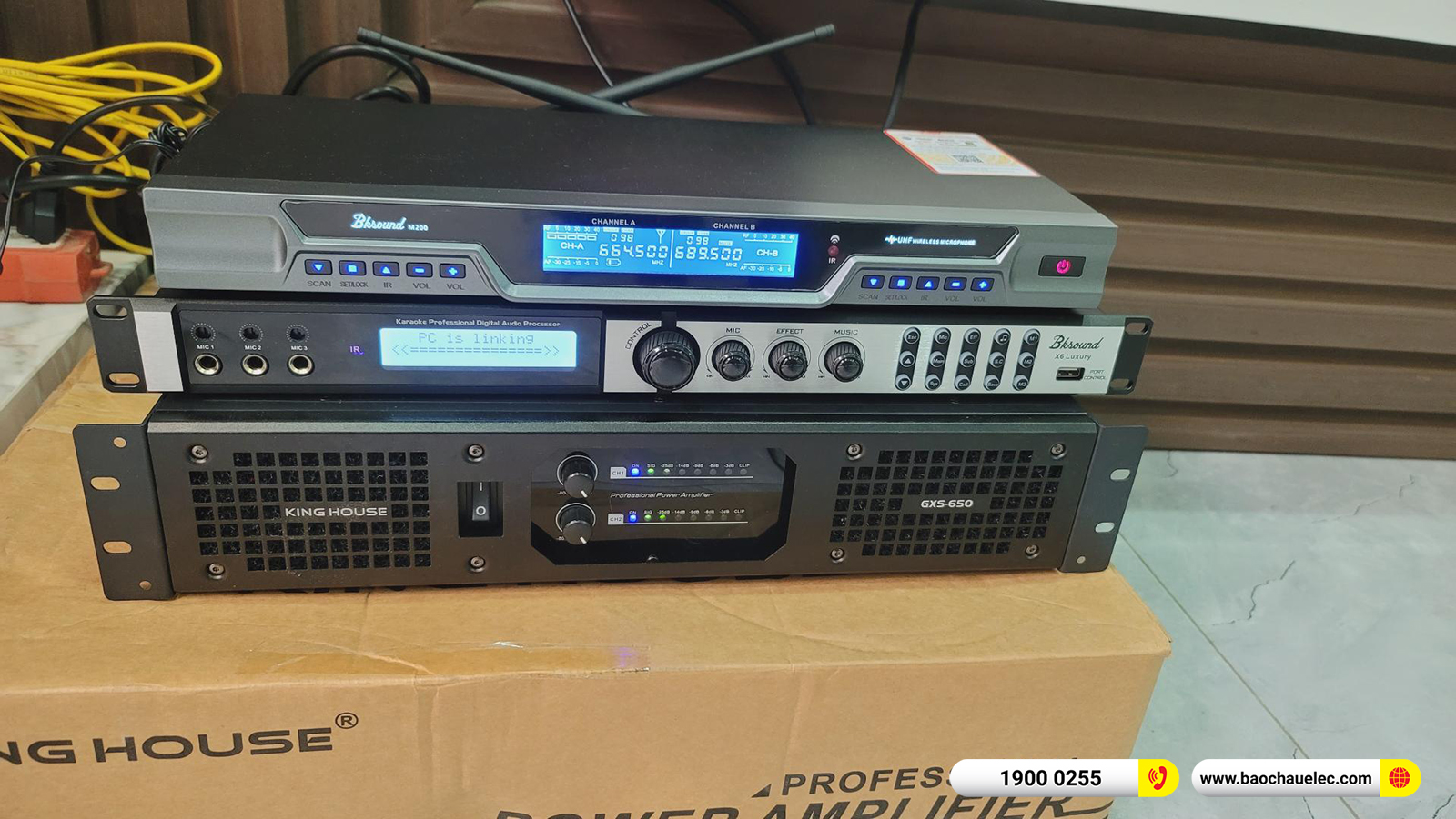 Lắp đặt d&agrave;n karaoke Denon gần 28tr cho anh Tuấn tại H&agrave; Nội