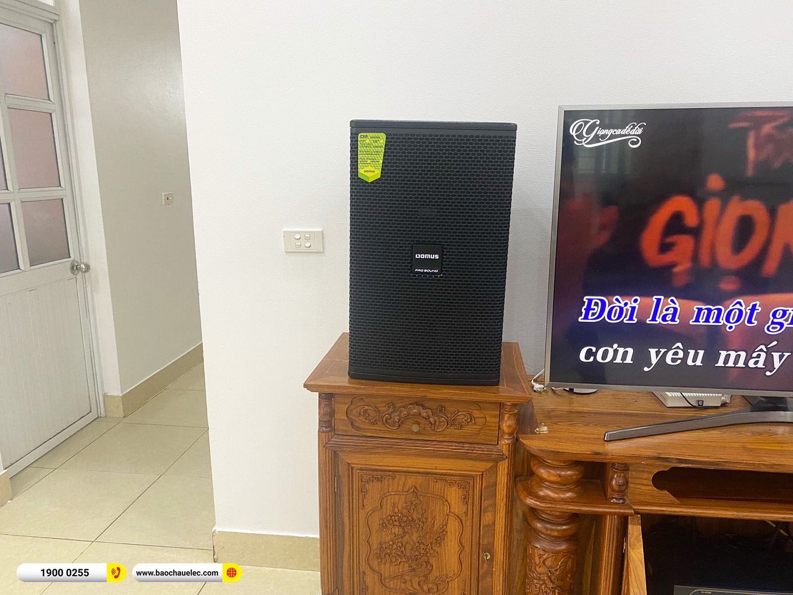 Lắp đặt d&agrave;n karaoke Domus hơn 33tr cho anh Tuấn tại Hải Ph&ograve;ng