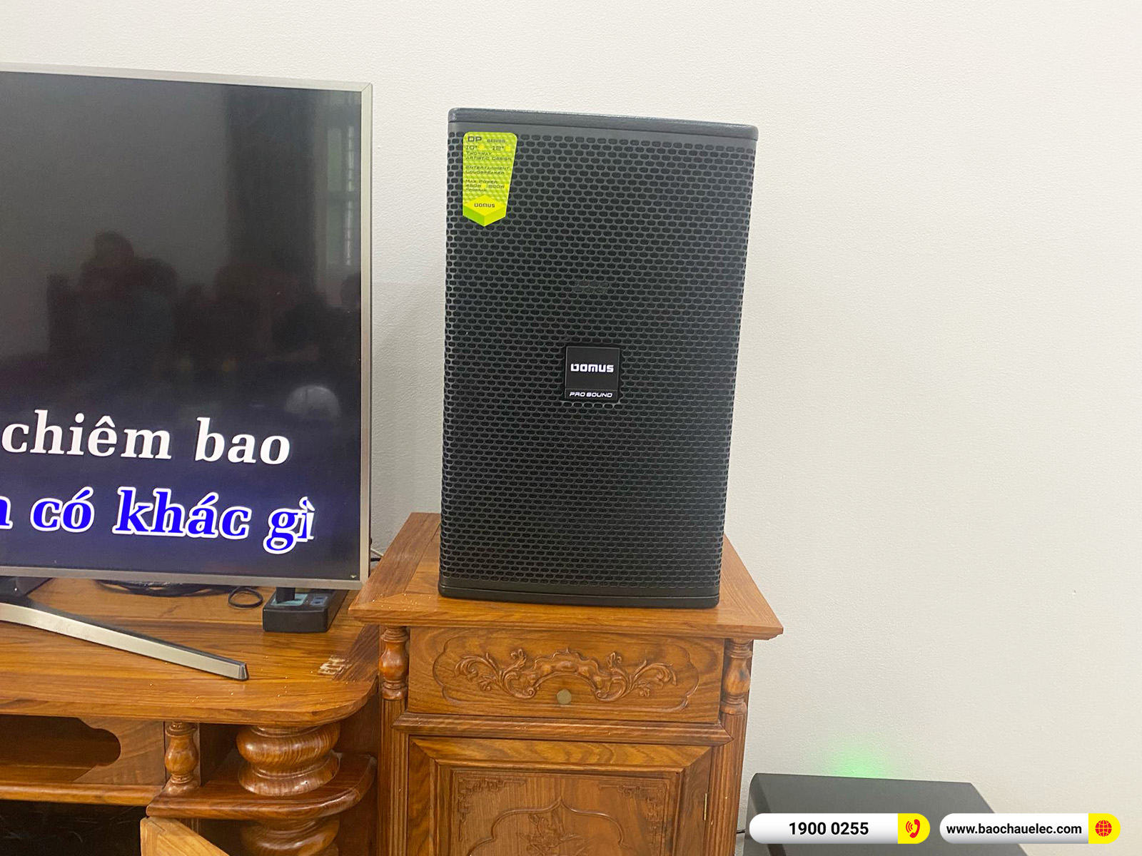 Lắp đặt d&agrave;n karaoke Domus hơn 33tr cho anh Tuấn tại Hải Ph&ograve;ng