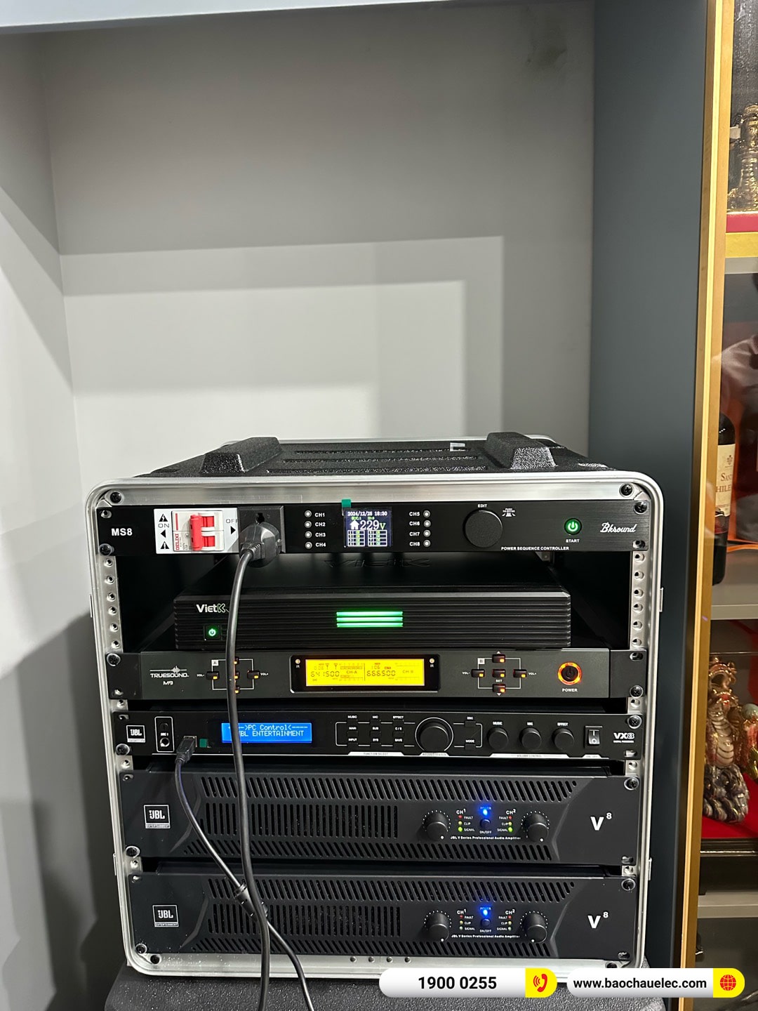 Lắp đặt d&agrave;n karaoke JBL gần 136tr cho anh Tưởng tại H&agrave; Nội