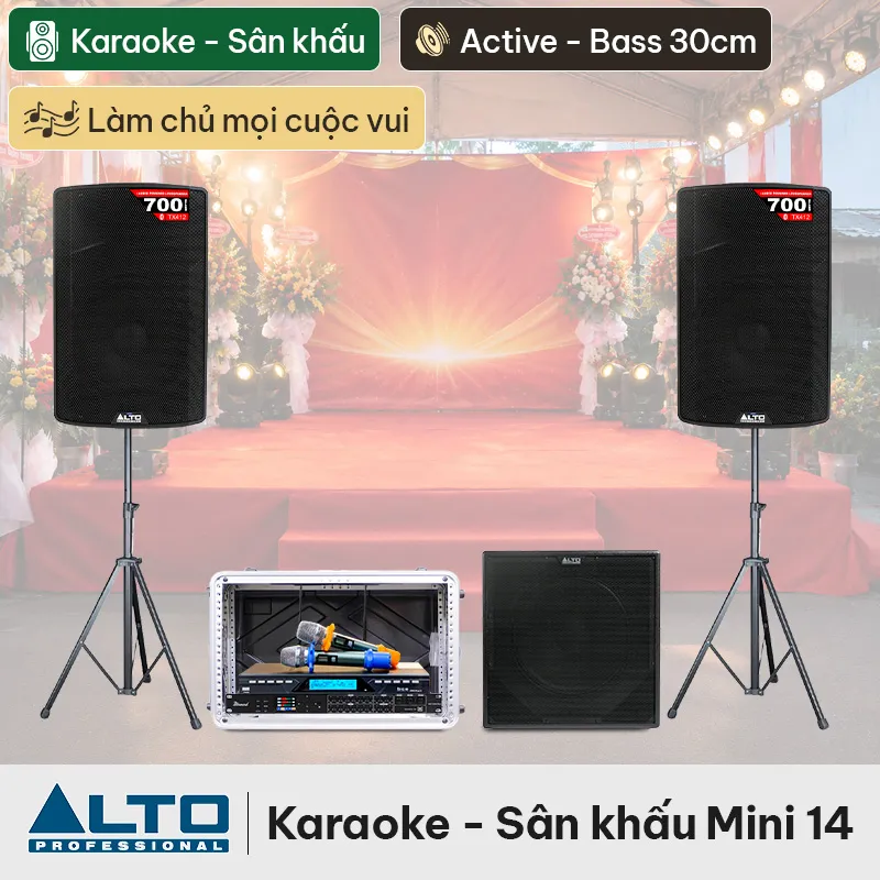 Dàn karaoke - Sân khấu Mini Alto 14