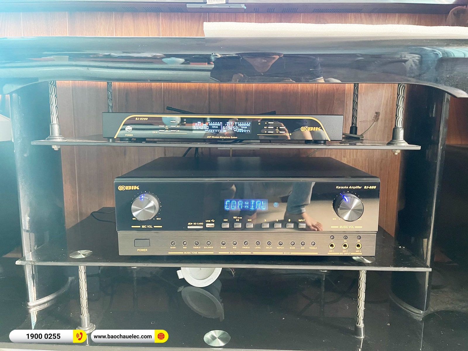Lắp đặt d&agrave;n karaoke BMB gần 22tr cho anh Hưng tại H&agrave; Nội 