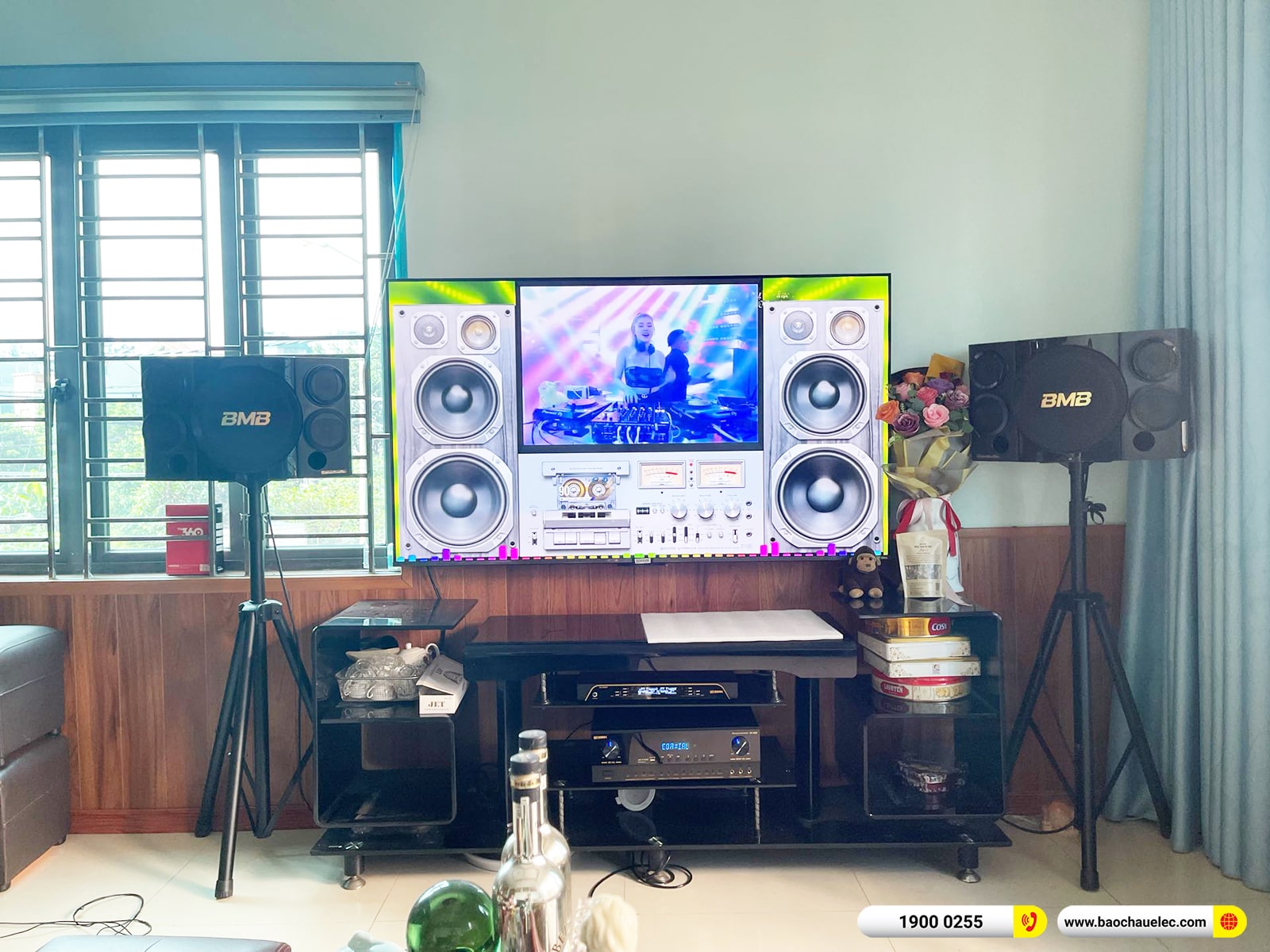 Lắp đặt d&agrave;n karaoke BMB gần 22tr cho anh Hưng tại H&agrave; Nội 