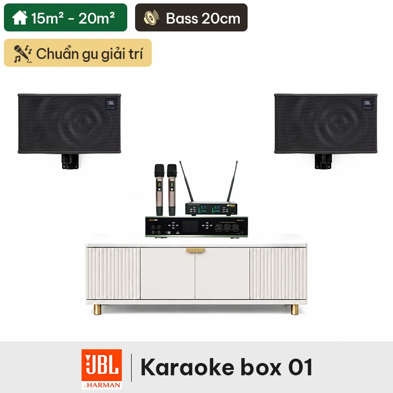 Dàn karaoke box JBL 01