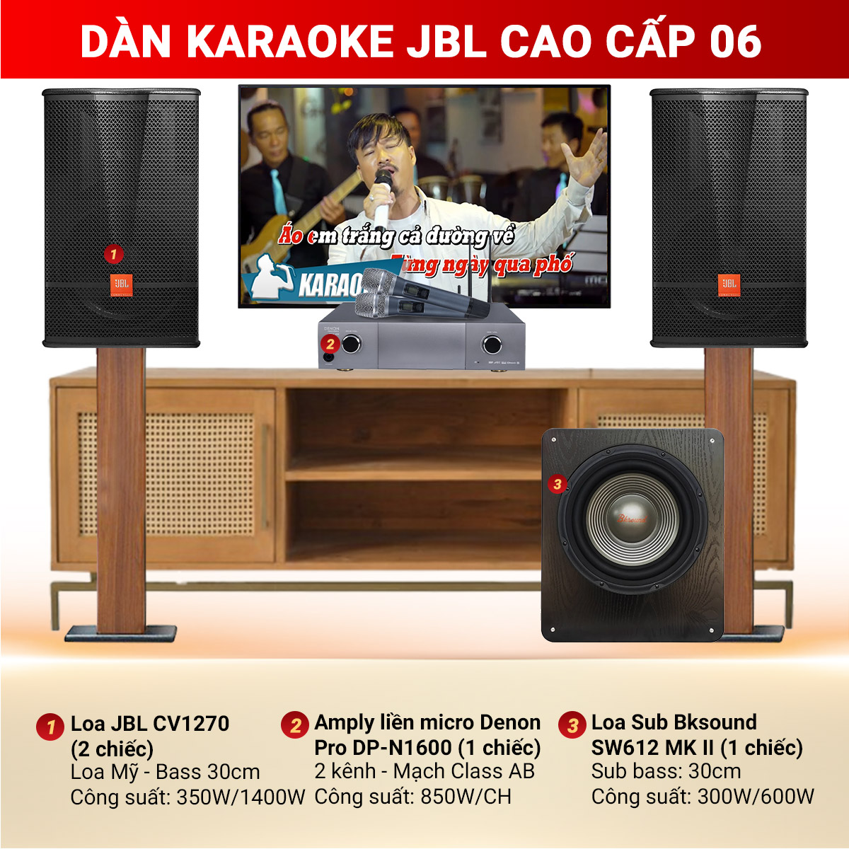 D&agrave;n Karaoke JBL Cao Cấp 06
