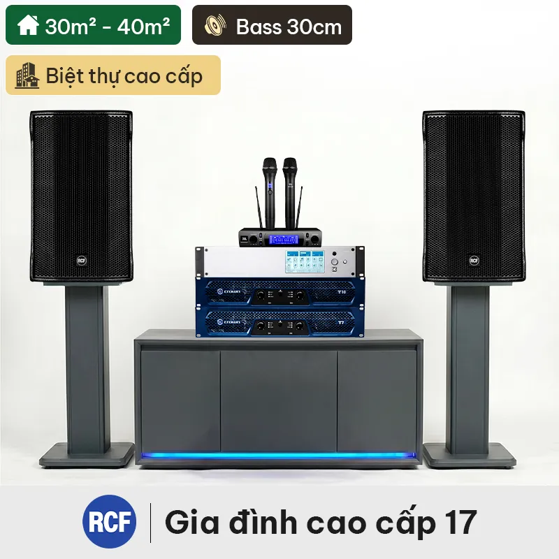 dàn karaoke cao cấp RCF 17