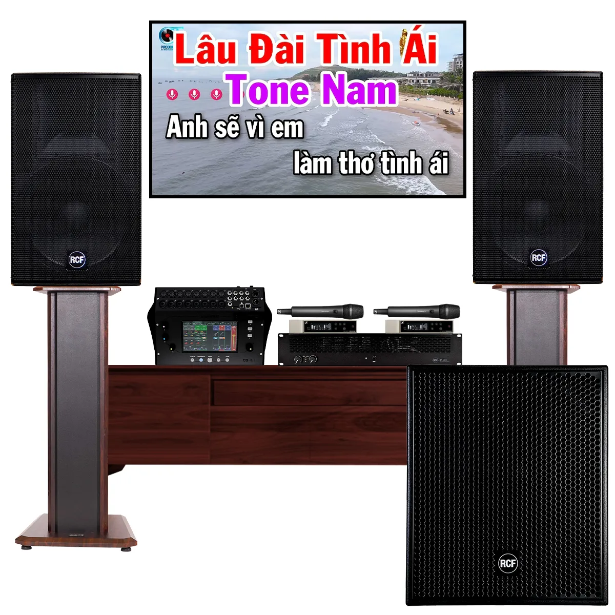 Dàn karaoke cao cấp RCF 18
