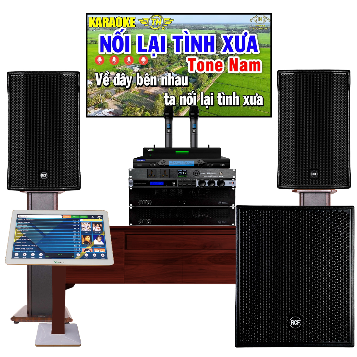 Dàn karaoke cao cấp RCF 23