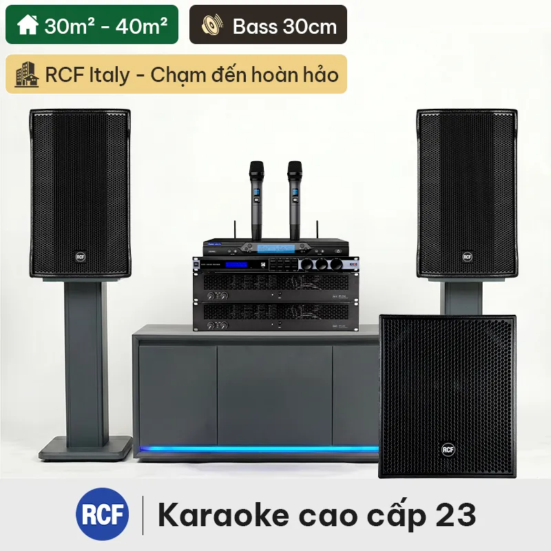 Dàn karaoke cao cấp RCF 23