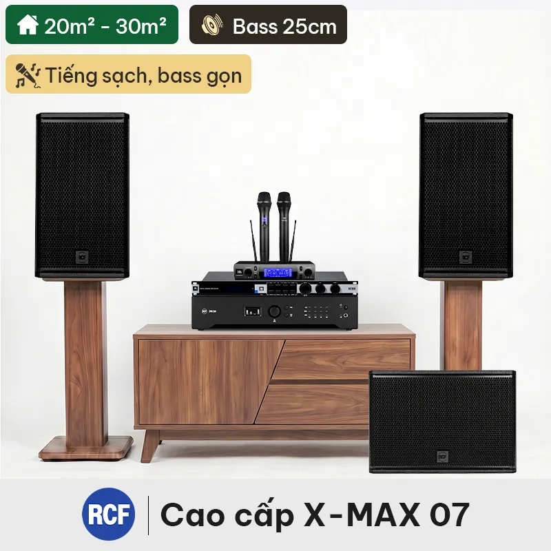 Dàn karaoke cao cấp RCF X-MAX 07
