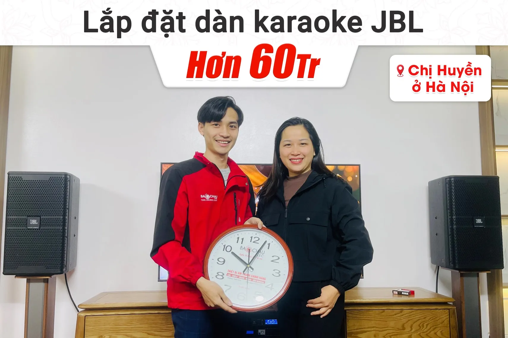 Lắp đặt dàn karaoke JBL hơn 60tr cho chị Huyền tại Hà Nội