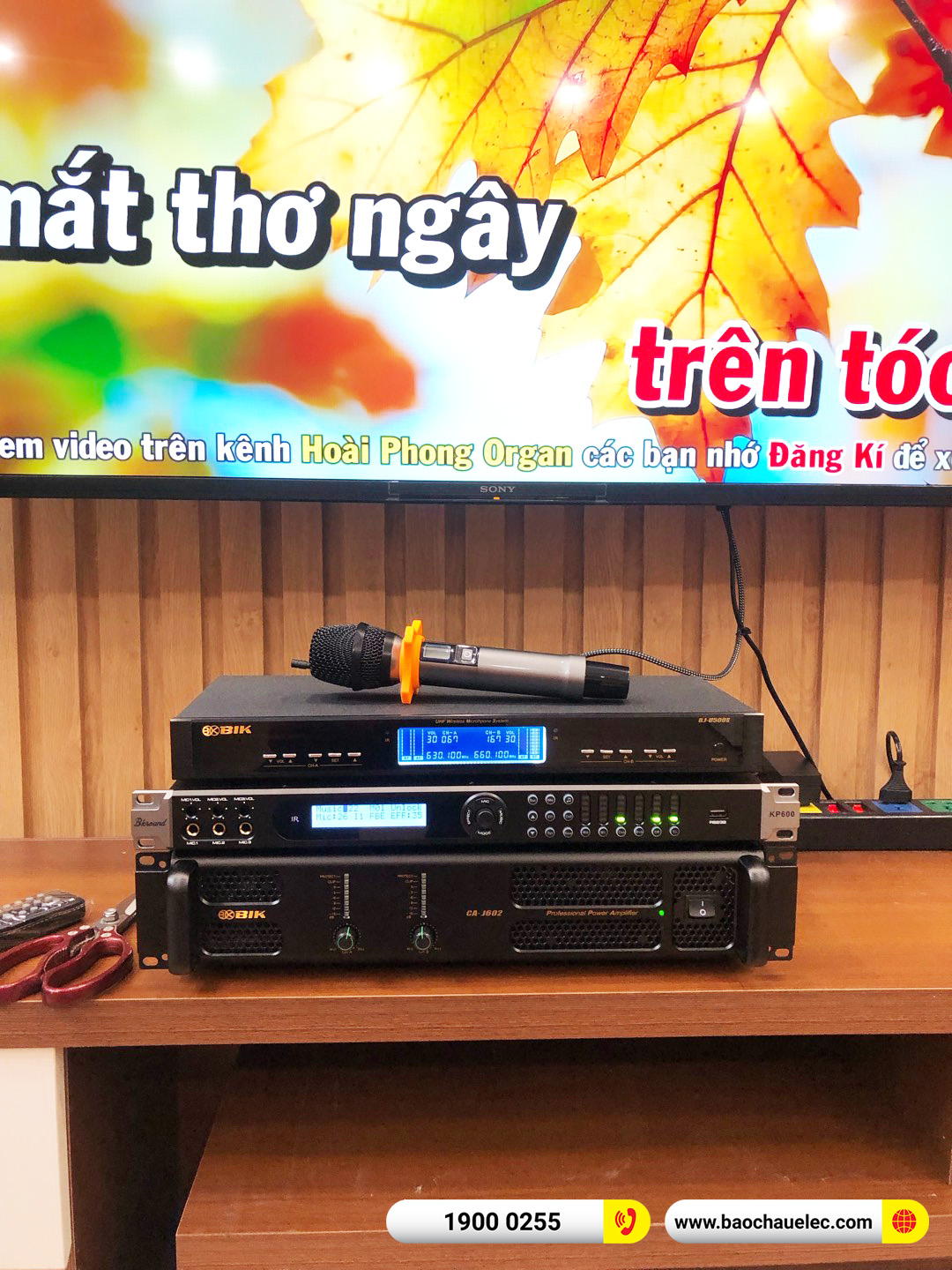 Lắp đặt d&agrave;n karaoke Domus hơn 36tr cho chị Mai tại H&agrave; Nội