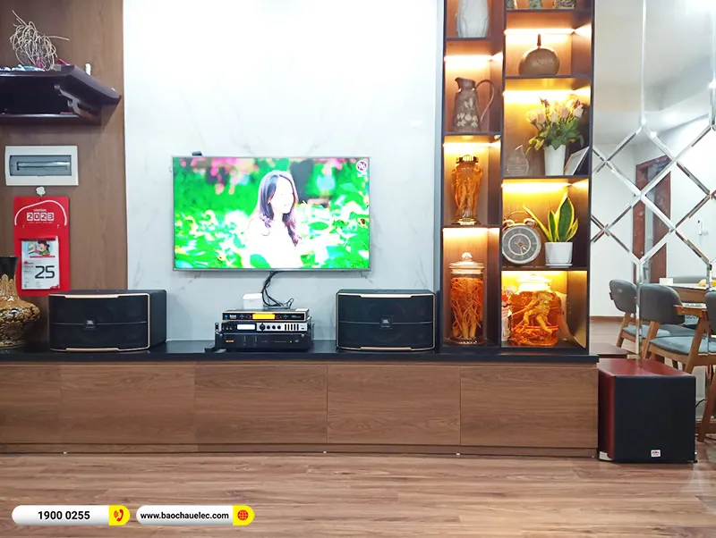 Lắp đặt dàn karaoke JBL hơn 34tr cho chị Phượng tại Hà Nội (JBL Pasion 10, CA-J602, X6 Luxury, SW512C, UGX12 Gold)