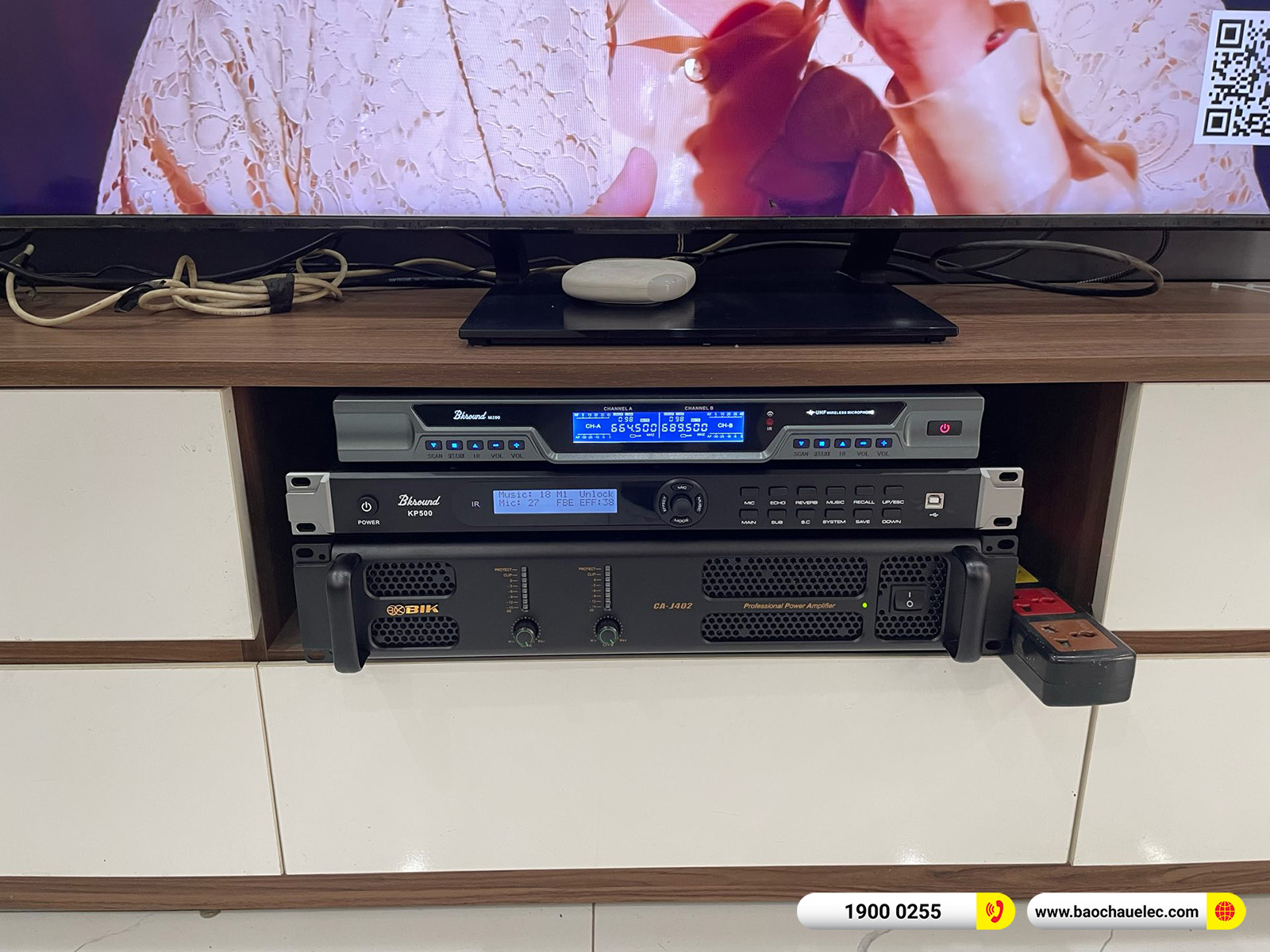 Lắp đặt d&agrave;n karaoke RCF hơn 47tr cho chị Thảo tại H&agrave; Nội