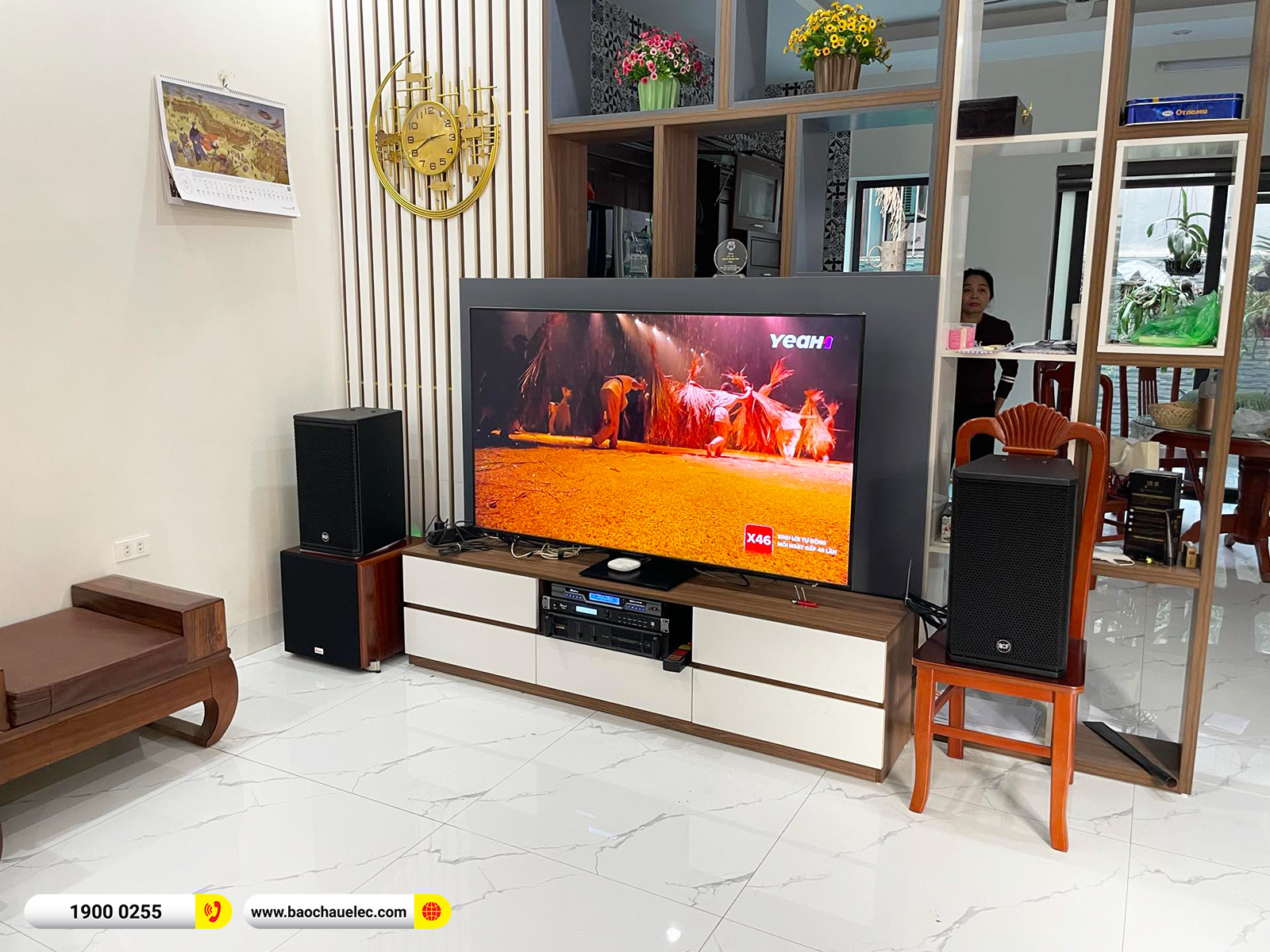 Lắp đặt d&agrave;n karaoke RCF hơn 47tr cho chị Thảo tại H&agrave; Nội