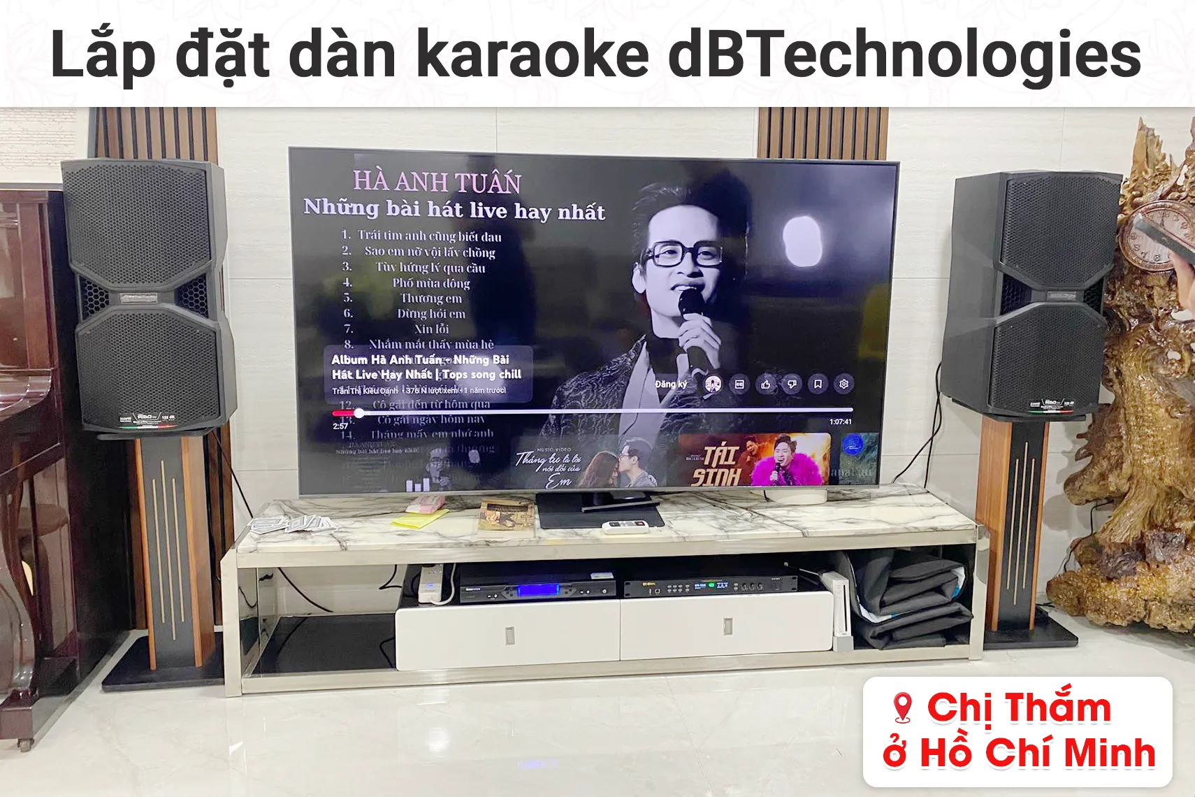 Lắp đặt dàn karaoke dB Technologies cho chị Thắm tại TP HCM