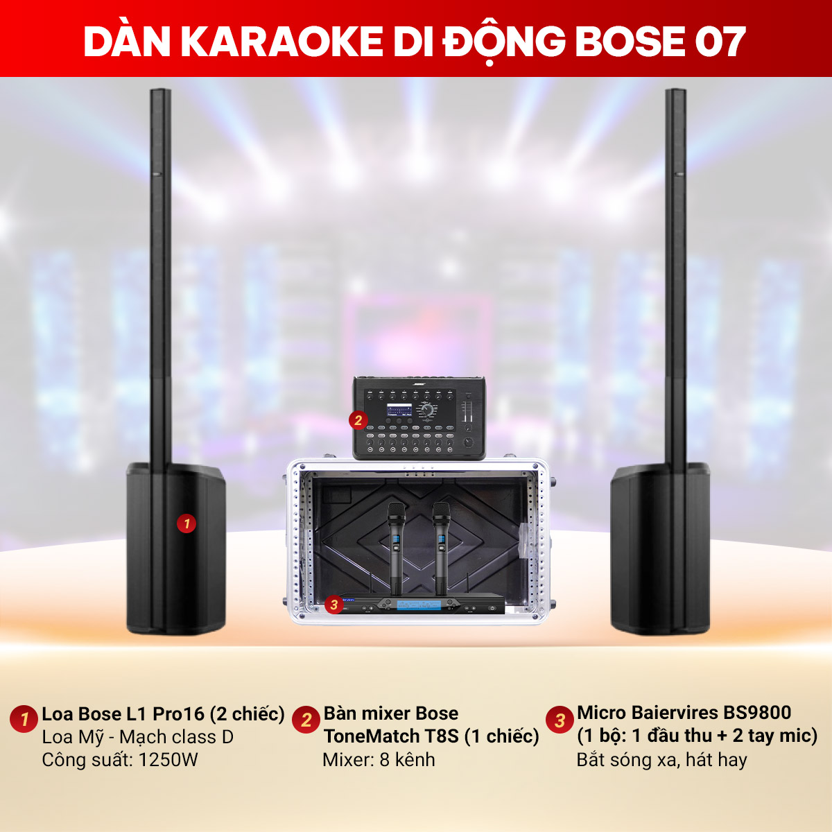D&agrave;n karaoke di động Bose 07