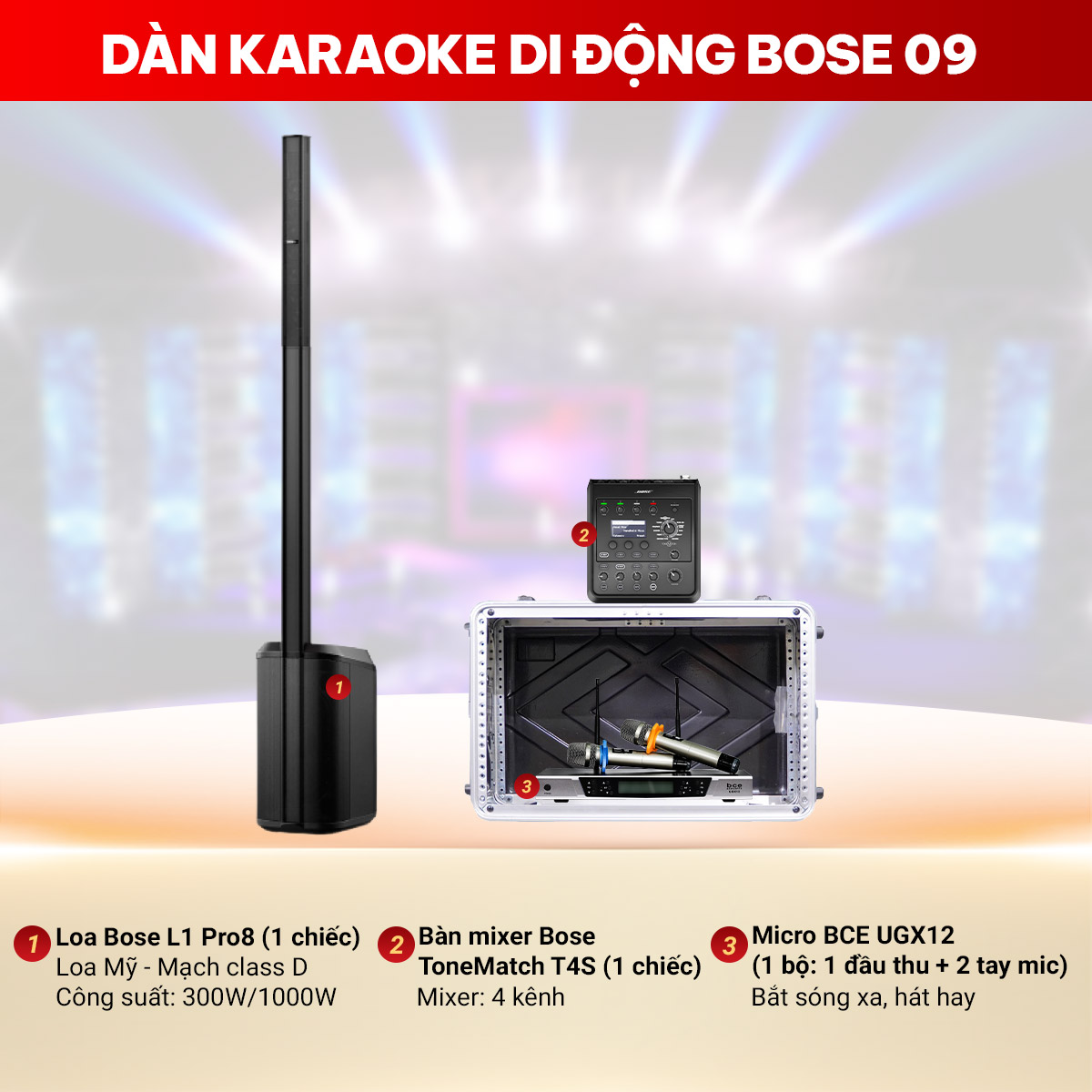 D&agrave;n karaoke di động Bose 09