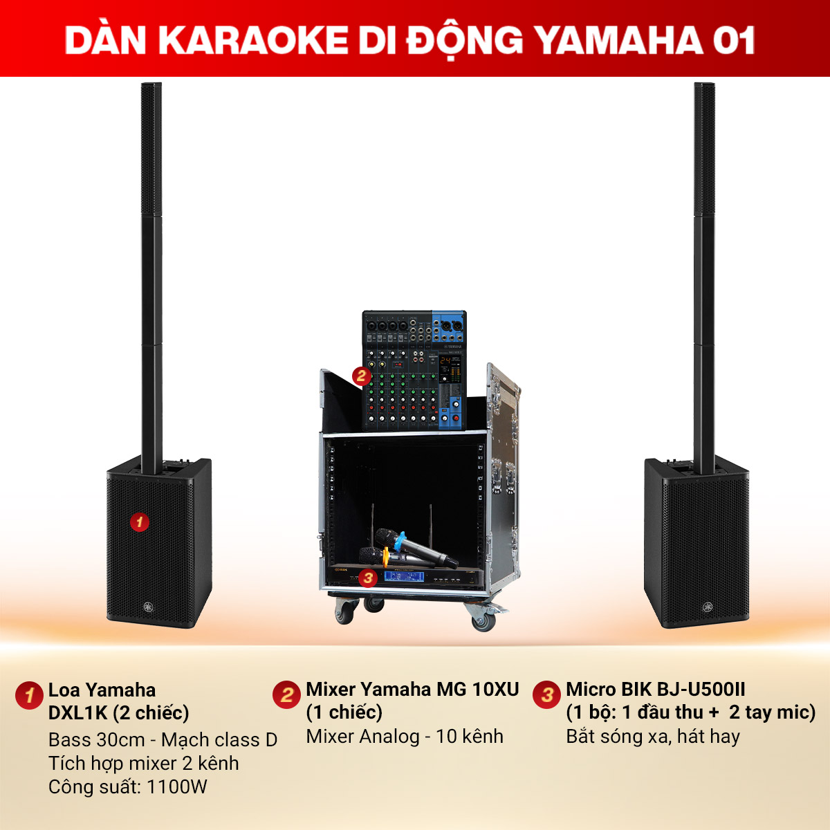 Dàn karaoke di động Yamaha 01