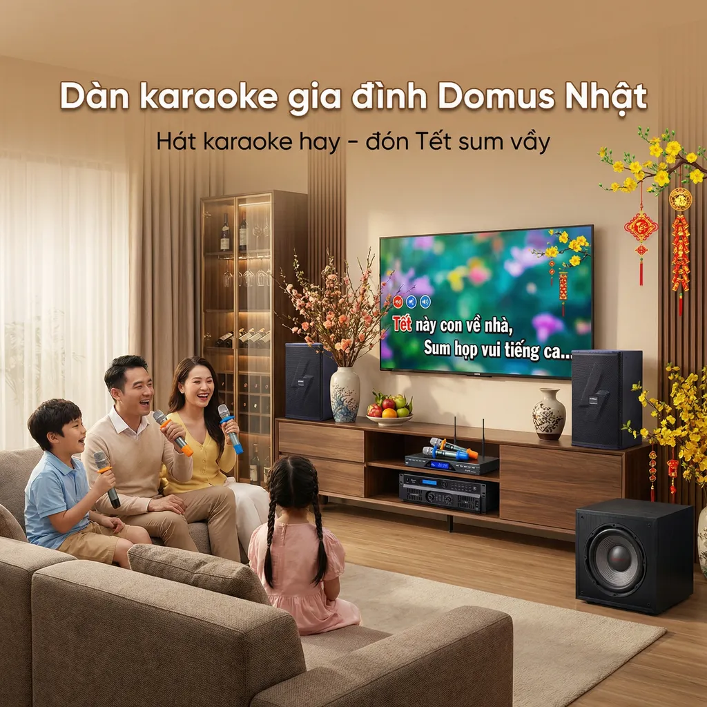 Dàn karaoke gia đình Domus 24 (Domus DP-6210 MAX, Audiocenter CT1200, BKSound KP500, BKSound SW212, BCE U900 Plus X) - Hình 3