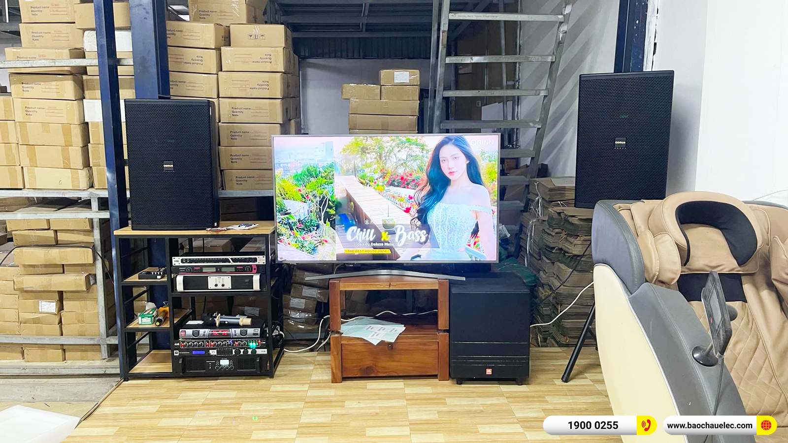 Lắp đặt dàn karaoke Domus hơn 47tr cho anh Hà tại Hà Nội