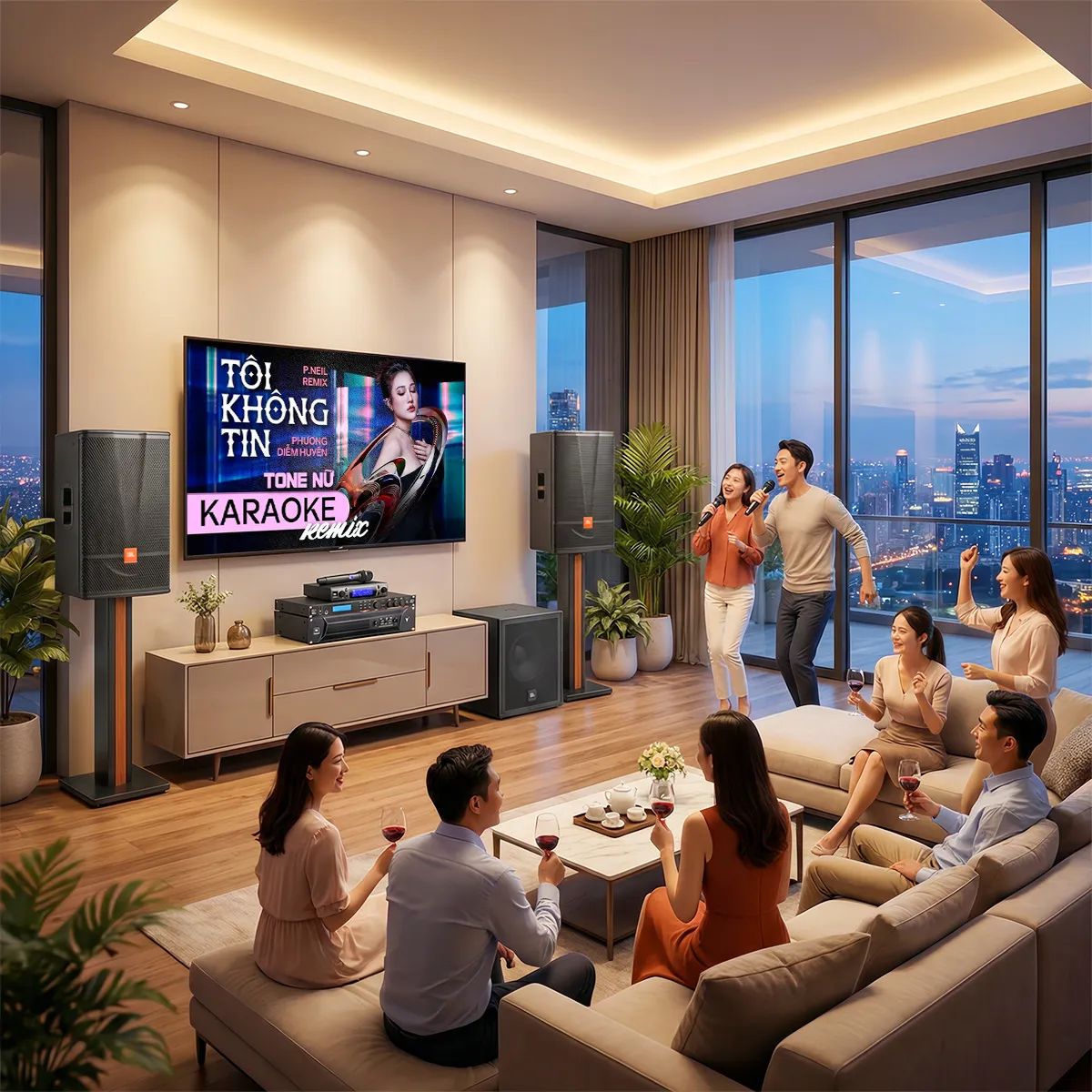 D&agrave;n karaoke đồng bộ full JBL 04