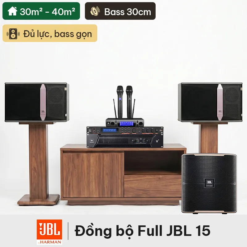 Dàn karaoke đồng bộ full JBL 15