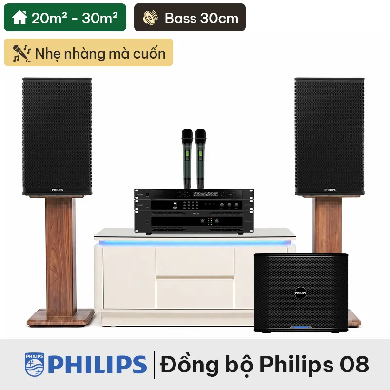 Dàn karaoke đồng bộ Philips 08